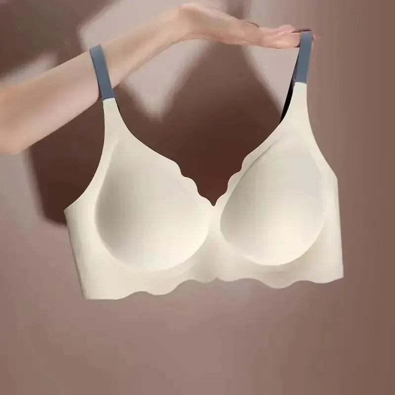 Women's Underwear No Steel Ring Comfortable Upper Support Sling Adjustable Beauty Back Bra Thin Section